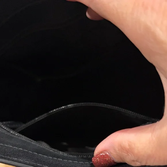 Michael Kors Black and White Patterned Calf Hair Small Satchel. - Picture 7 of 12